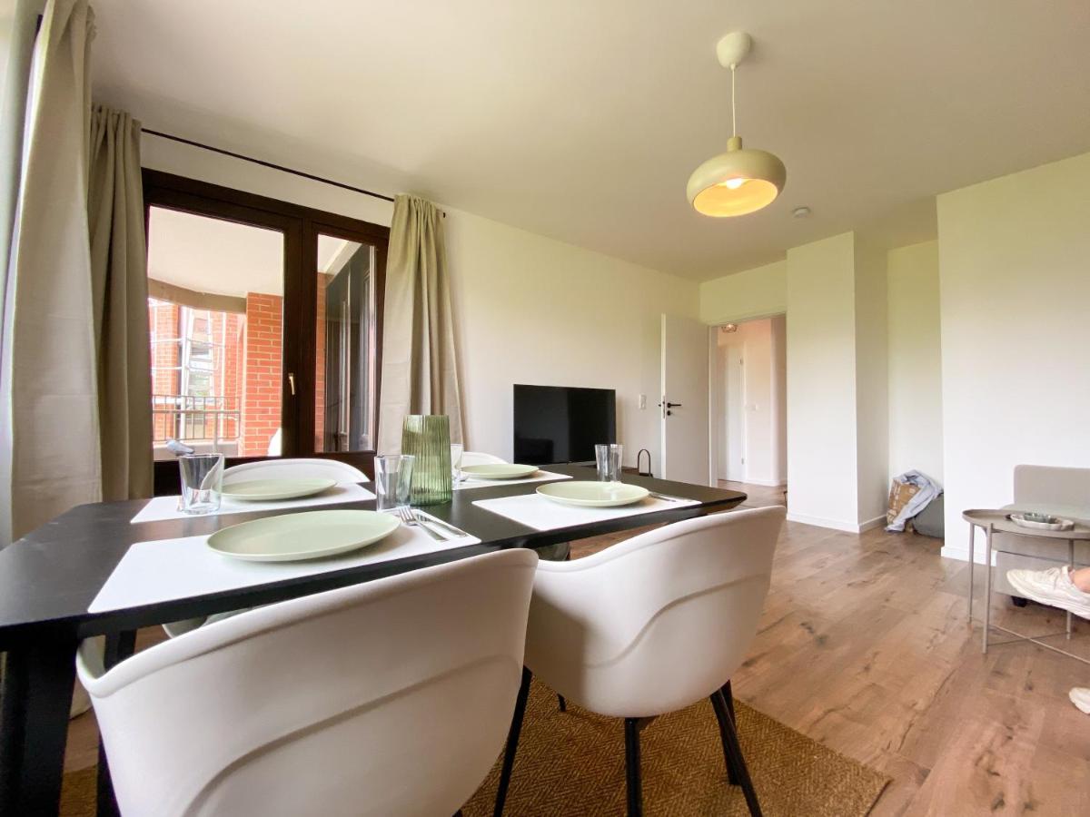 Schoene Wohnung Mit Rheinblick/Duesseldorf/Neuss/Messe Kültér fotó